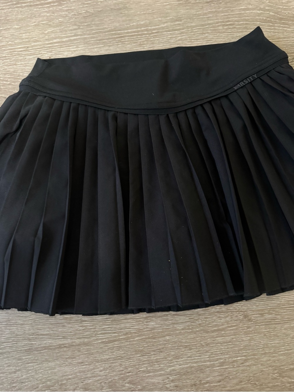 Varsity Black Pleated Athletic Tennis Skort with Built-In Shorts Women’s M - Picture 6 of 10